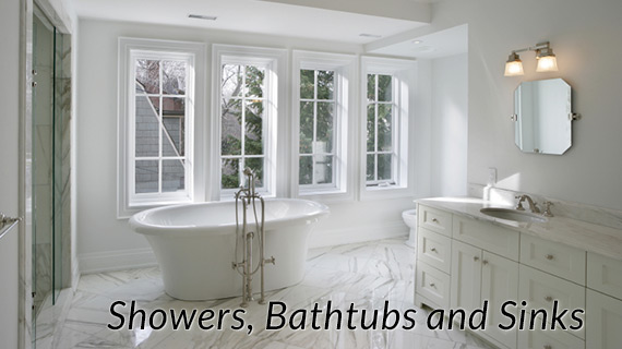 Showers, Bathtubs and Sinks